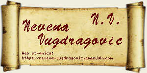 Nevena Vugdragović vizit kartica